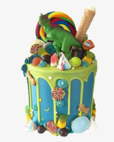 Dinosaur Drip Cake Ideas, HD Png Download, Free Download