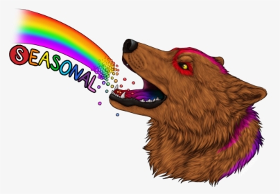 Taste The Rainbow - Skittle Wolf, HD Png Download, Free Download