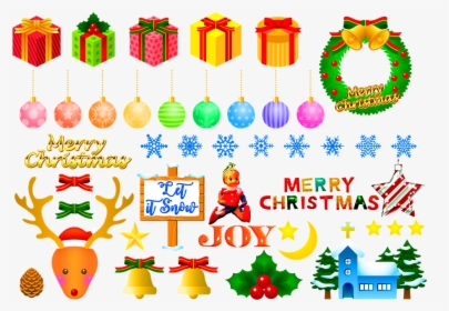 Christmas, Elf On A Shelf, Holly, Reindeer, Presents - クリスマス 飾り イラスト 無料, HD Png Download, Free Download