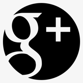 Google Plus Logo Png White - Google Plus Black Logo, Transparent Png, Free Download