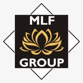 Mlf Group - Flower Logo Black Background, HD Png Download, Free Download
