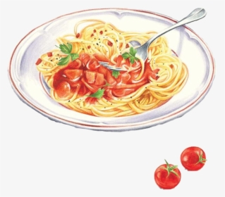 Watercolor Food Pasta Freetoedit - Pasta Watercolor, HD Png Download, Free Download