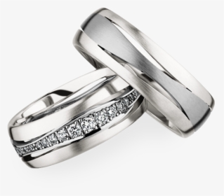 Silver Wedding Band Png - White Gold Wedding Rings Png, Transparent Png, Free Download