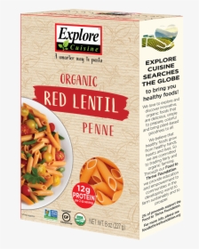 Organic Red Lentil Penne"  Data Fancybox Href="https - Explore Cuisine Edamame Spaghetti, HD Png Download, Free Download