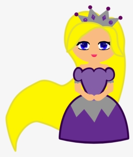 Princess Cartoon Graphic - Drawing Princes Purple, HD Png Download, Free Download