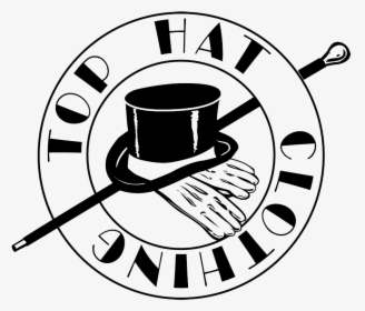 Cane Drawing Top Hat - Top Hat Logos, HD Png Download, Free Download