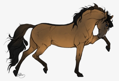 Drawn Horse Transparent - Desenho De Cavalo Arabe, HD Png Download, Free Download
