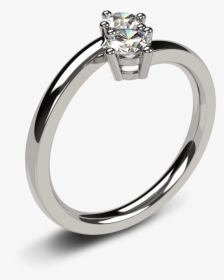 14k White Gold Two-stone Diamond Ring - Rings Diamond Engagement Teins, HD Png Download, Free Download