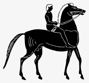 Man On Horse - Black Man On Black Horse, HD Png Download, Free Download