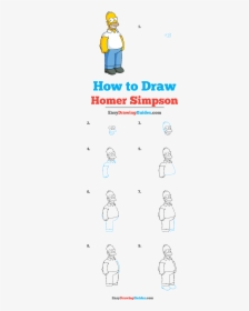 How To Draw Homer Simpson - Drawing, HD Png Download, Free Download