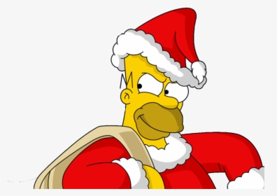Homero Simpson Santa Claus, HD Png Download, Free Download