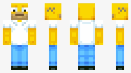 Minecraft Pocket Edition Skins Homer Simpson, HD Png Download, Free Download