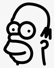 Homer Simpson Icon - Homer Simpson Pumpkin Carving Stencil, HD Png Download, Free Download