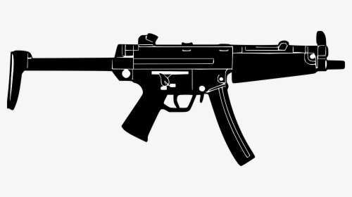 Assault Rifle, Rifle, Automatic Weapon, Gun, Mp5 - Smg With Folding Stock, HD Png Download, Free Download