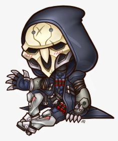 #reaper #overwatch #chibi - Overwatch Chibi Png, Transparent Png, Free Download