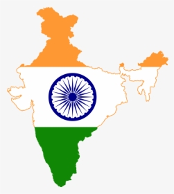 Flag Map Of India, HD Png Download, Free Download