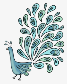 Single Peacock Feathers Png Download - Peacock Images Hd For Colouring, Transparent Png, Free Download