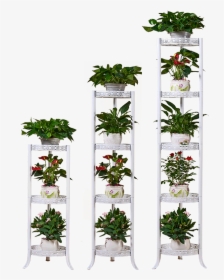 Wrought Iron Flower Stand Floor Flower Pot Holder European - Flower Plant Rack Png, Transparent Png, Free Download