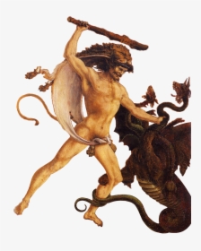 Antonio Del Pollaiolo - Hercules And The Hydra And Hercules And Anteo, HD Png Download, Free Download