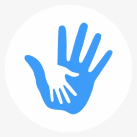 Helping Hand Png - Blue Helping Hands Logo, Transparent Png, Free Download