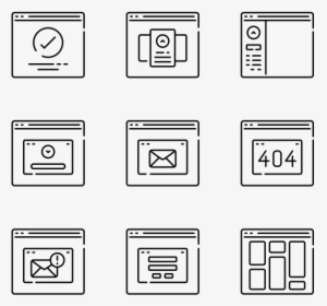 Web Site Wireframe - Wireframe Icons, HD Png Download, Free Download