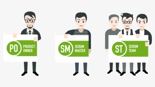 Three Main Scrum Roles, HD Png Download, Free Download