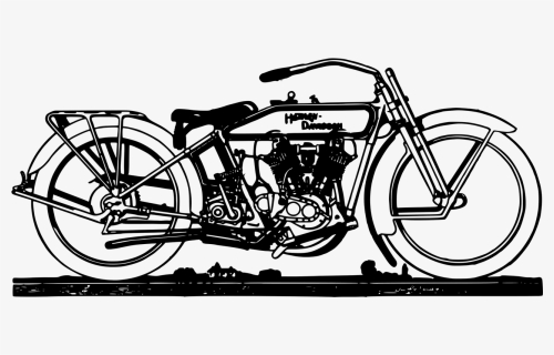 Motorbike, Motorcycle, Old, Retro, Ride, Transportation - Old Motorcycle Clipart, HD Png Download, Free Download