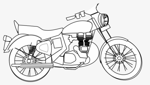 Free The Top Best - Clipart Motorcycle Black & White, HD Png Download, Free Download