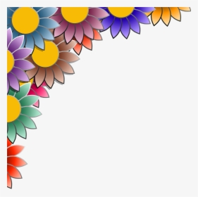 Frame Flower Colorful Free Picture - Background Image In Png, Transparent Png, Free Download