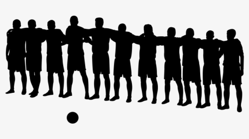 Team Photo - Soccer Team Photo Silhouette, HD Png Download, Free Download