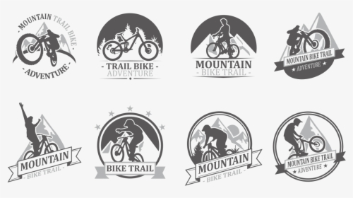 Bike Trail Labels Vector - Bike Trail Logo, HD Png Download, Free Download