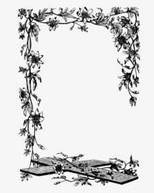 Picture Frame,art,monochrome Photography - Artistic Vine, HD Png Download, Free Download