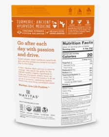 Navitas Chia Seeds Nutrition Facts, HD Png Download, Free Download