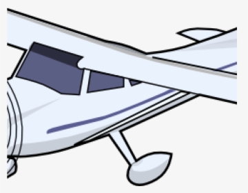 Airplane Clipart Aircraft Plane Clip Art Free Vector - Draw A Single Engine Plane, HD Png Download, Free Download