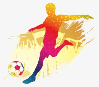 Transparent Kickball Png - Silhouette Soccer Clipart, Png Download, Free Download