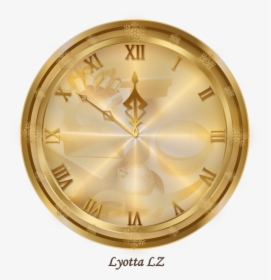Gold Clock Png, Transparent Png, Free Download