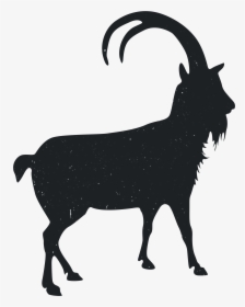 Clip Art Black And White Animal - Transparent Goat Silhouette Png, Png Download, Free Download