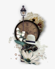 And Clock Light Hats Lights Street Hat Clipart - Clock, HD Png Download, Free Download
