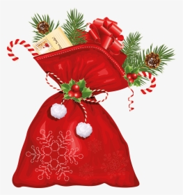Christmas Santa Sack - Santa Claus Bag Png, Transparent Png, Free Download