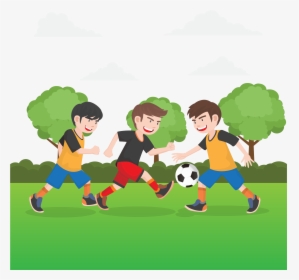 Clip Art Cartoon Network Animation Series - Playing Football Cartoon, HD Png Download, Free Download