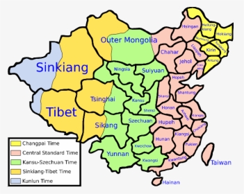 Mind Blowing Facts About The Republic Of China - China Time Zones, HD Png Download, Free Download
