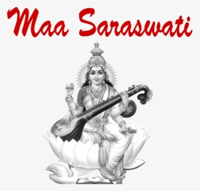 Saraswati Puja 2019 Png Free Image Download - Saraswati Images Hd Png, Transparent Png, Free Download