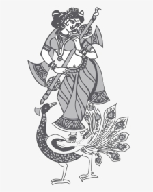 Saraswati Image - Illustration, HD Png Download, Free Download