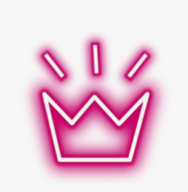 Crown Neon Lights Tumblr Aesthetic Crowns - Neon Crown Png, Transparent Png, Free Download