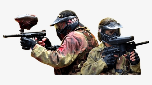 A Guy And A Girl, - Paintball .png, Transparent Png, Free Download