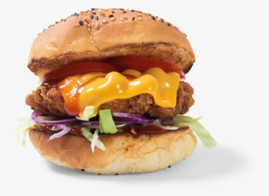 Mexican Salsa Chicken Burger, HD Png Download, Free Download