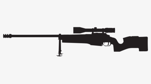 Rifle Silhouette Png - Sniper Rifle Silhouette Transparent, Png Download, Free Download