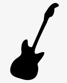 Electric Bass Guitar Silhouette - Guitar Silhouette V Png, Transparent Png, Free Download