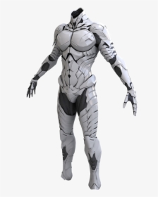 Man In Futuristic Armor Png - White Sci Fi Armor, Transparent Png, Free Download