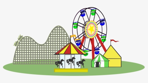 Transparent Roller Coaster Cart Clipart - Amusement Park Clipart Png, Png Download, Free Download